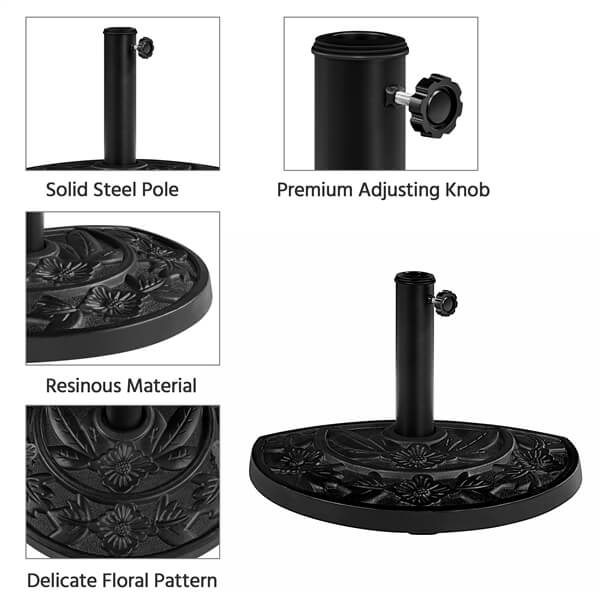 Yaheetech 21.5lb Half Round Umbrella Base - Image 5