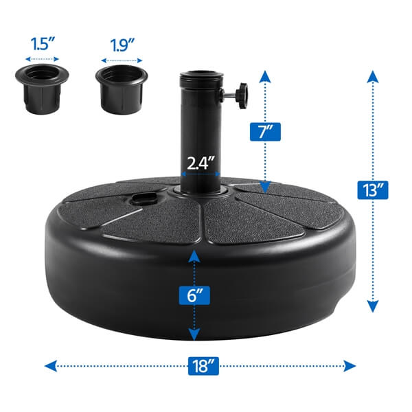 Yaheetech 22L Umbrella Base Stand - Image 3