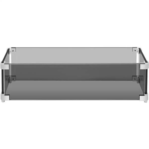 Yaheetech 23.5" L x 7.5" W Tempered Glass Wind Guard Fence - Image 3