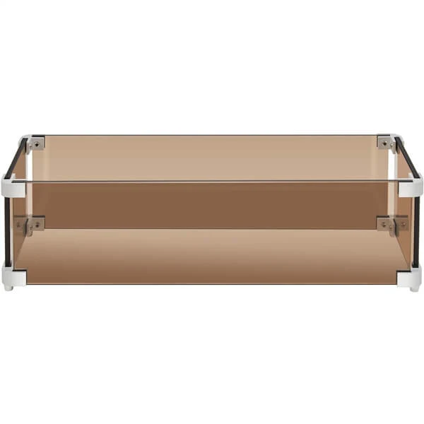 Yaheetech 23.5" L x 7.5" W Tempered Glass Wind Guard Fence - Image 4