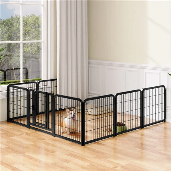 Yaheetech 24 inch 8 Panels Dog Pen Indoor Heavy Duty Puppy Exercise Pen - Image 18