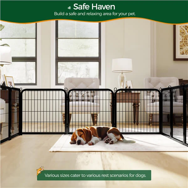 Yaheetech 24 inch 8 Panels Dog Pen Indoor Heavy Duty Puppy Exercise Pen - Image 5