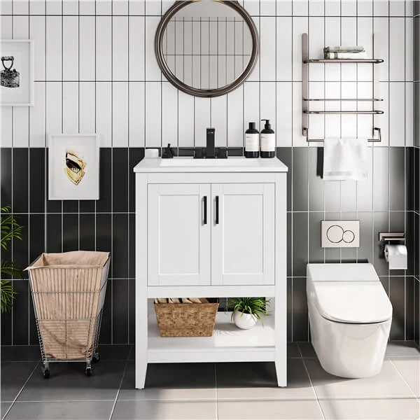 Yaheetech 24" Modern Bathroom Vanity with Sink - Image 7