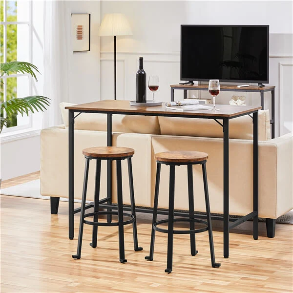 Yaheetech 26”/29.5 inch Industrial Counter Barstools Set of 2 - Image 6