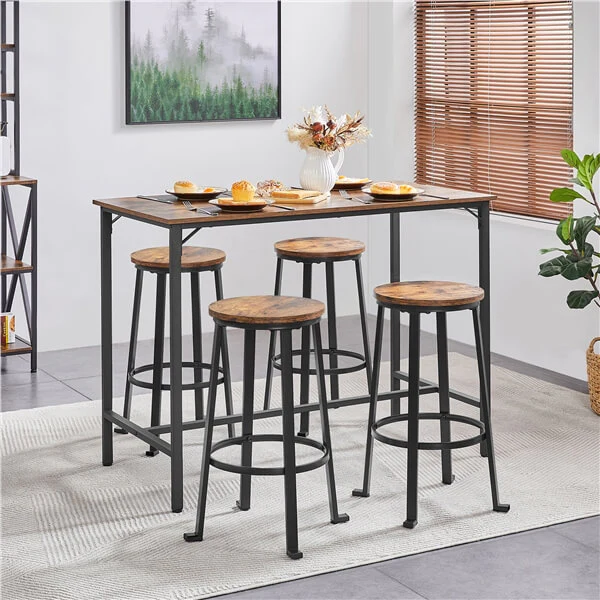 Yaheetech 26”/29.5 inch Industrial Counter Barstools Set of 2 - Image 7