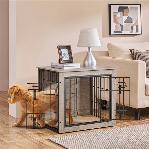 Yaheetech 27.5''/38'' Dog Crate Furniture with Cushion - Image 10