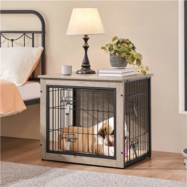 Yaheetech 27.5''/38'' Dog Crate Furniture with Cushion - Image 11