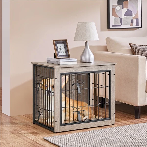Yaheetech 27.5''/38'' Dog Crate Furniture with Cushion - Image 12