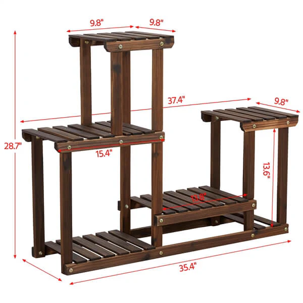 Yaheetech  28.7 Inch 4 Tier Plant Flower Display Stand - Image 3