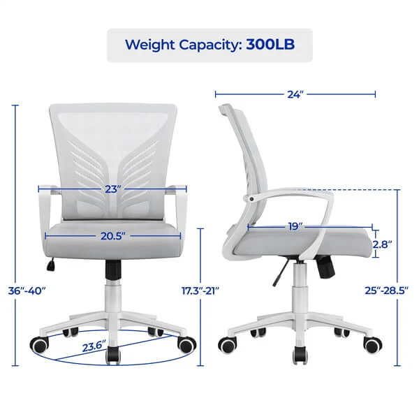 Yaheetech 2pcs Mesh Office Chairs - Image 4