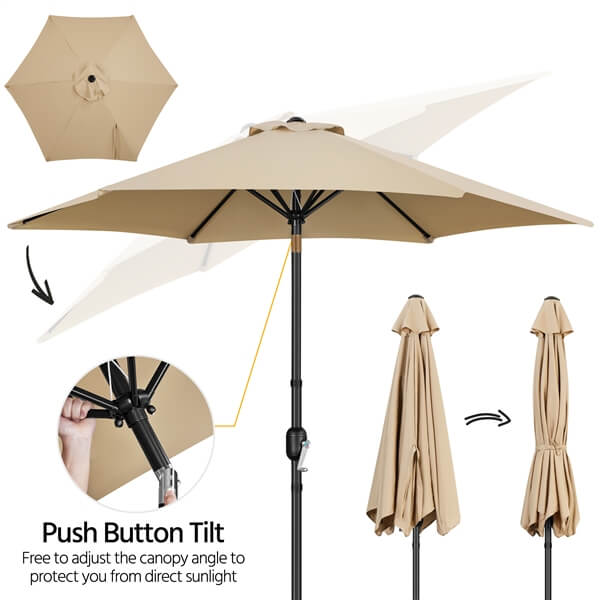Yaheetech 9FT Outdoor Patio Umbrella - Image 10