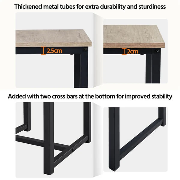 Yaheetech 3 Piece Dining Table Set - Image 6