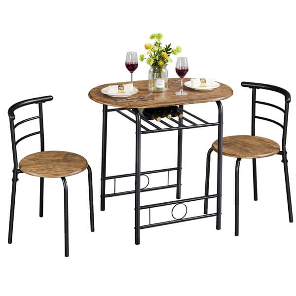 Yaheetech 3 Piece Dining Table Set - Image 3