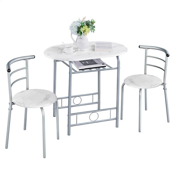 Yaheetech 3 Piece Dining Table Set - Image 4