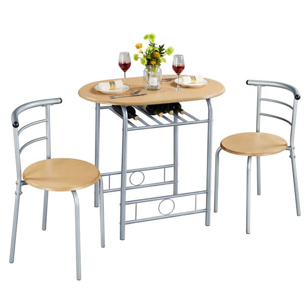 Yaheetech 3 Piece Dining Table Set - Image 6