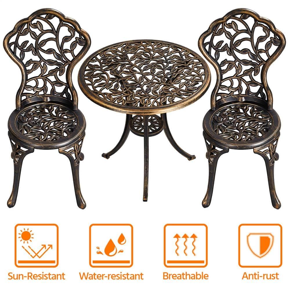 Yaheetech 3-Piece Outdoor Bistro Set - Image 4