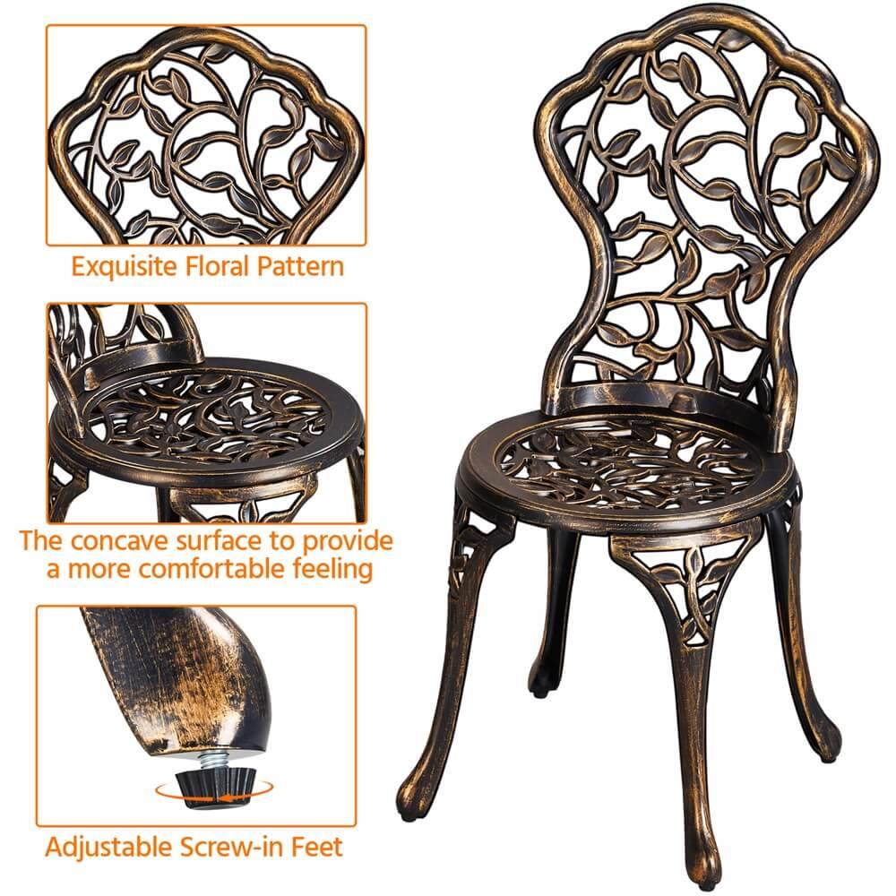 Yaheetech 3-Piece Outdoor Bistro Set - Image 5