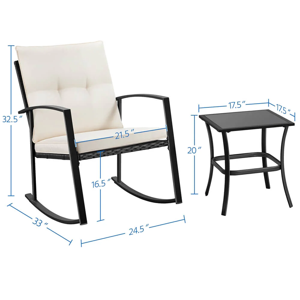 Yaheetech 3 Piece Outdoor Furniture Set - Image 3