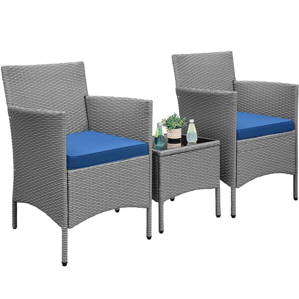Yaheetech 3 Pieces Patio Porch Furniture Sets - Image 4
