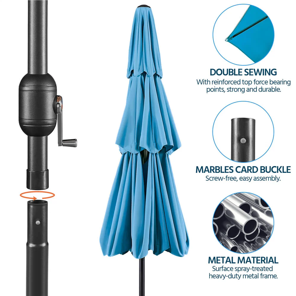 Yaheetech 3-Tier 10ft Patio Parasol - Image 9