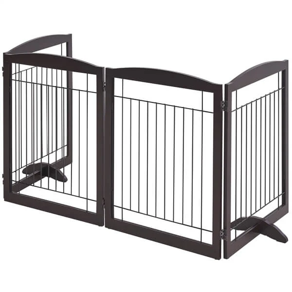 Yaheetech 32-inch Tall Dog Gate Extra Wide Pet Gate for Dogs - Image 2