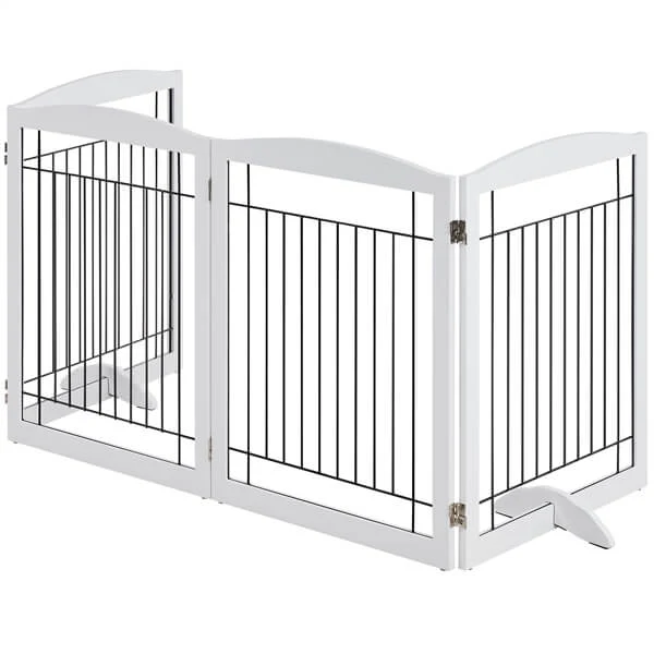 Yaheetech 32-inch Tall Dog Gate Extra Wide Pet Gate for Dogs - Image 3