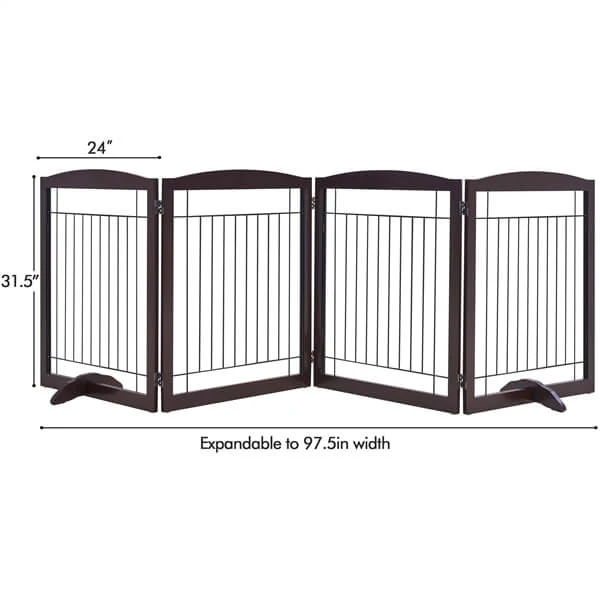 Yaheetech 32-inch Tall Dog Gate Extra Wide Pet Gate for Dogs - Image 4