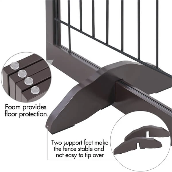 Yaheetech 32-inch Tall Dog Gate Extra Wide Pet Gate for Dogs - Image 6
