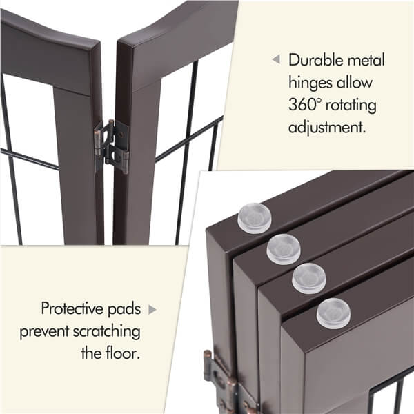 Yaheetech 32-inch Tall Dog Gate Extra Wide Pet Gate for Dogs - Image 7