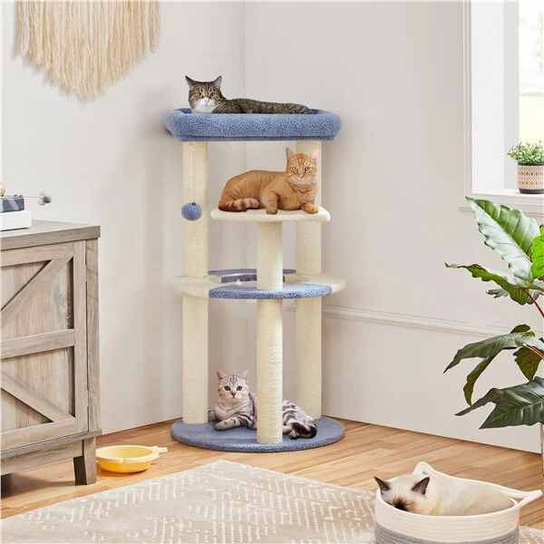 Yaheetech 35.5″ Tall Ocean Cat Tree - Image 3