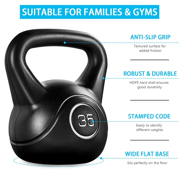 Yaheetech 35lbs Kettlebell Weights - Image 5