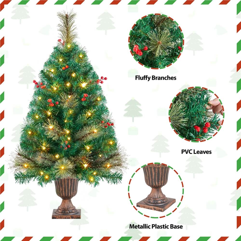 Yaheetech 3ft Tabletop Christmas Tree *2 - Image 5