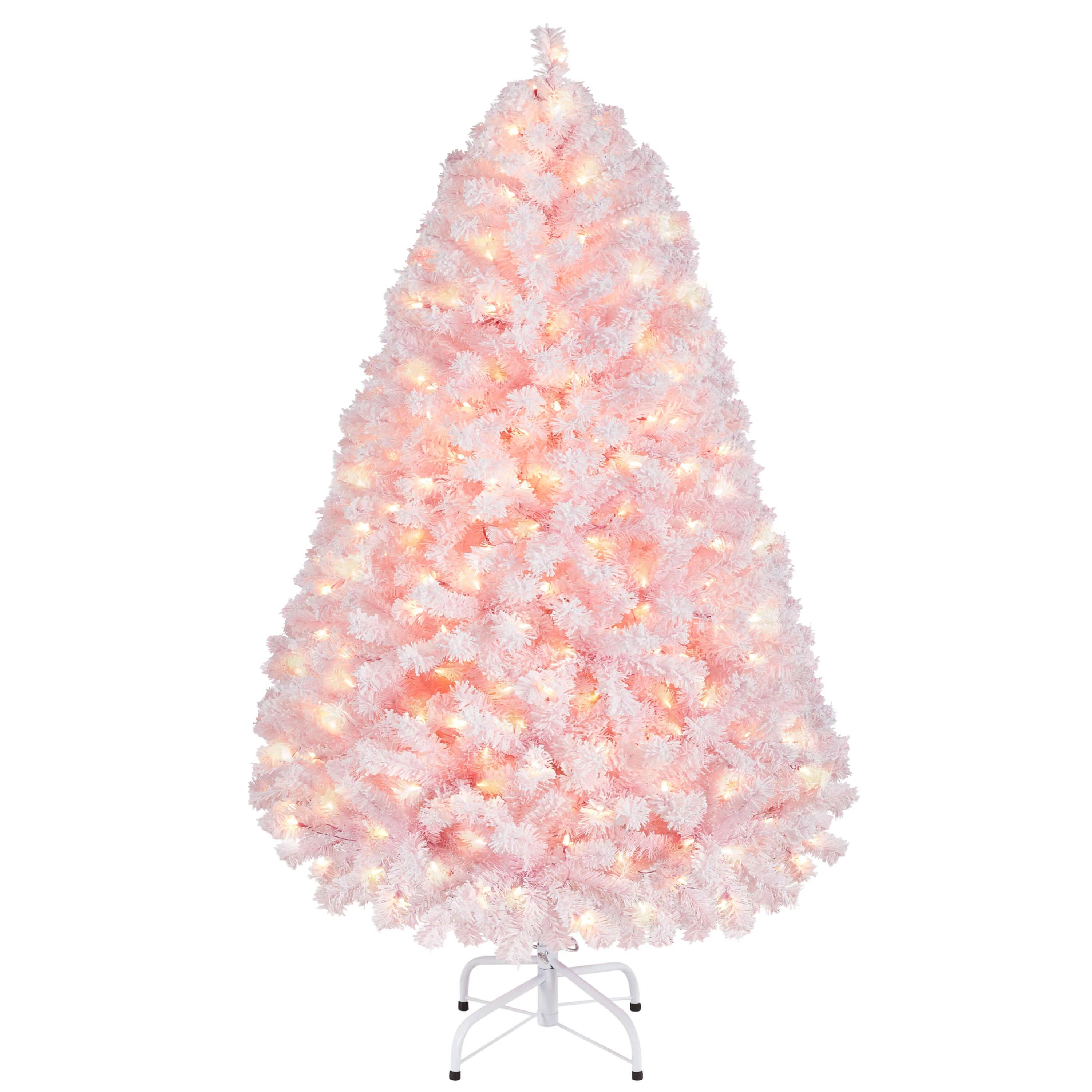 Yaheetech 4.5’ Pre-lit Flocked Artificial Christmas Tree - Image 3