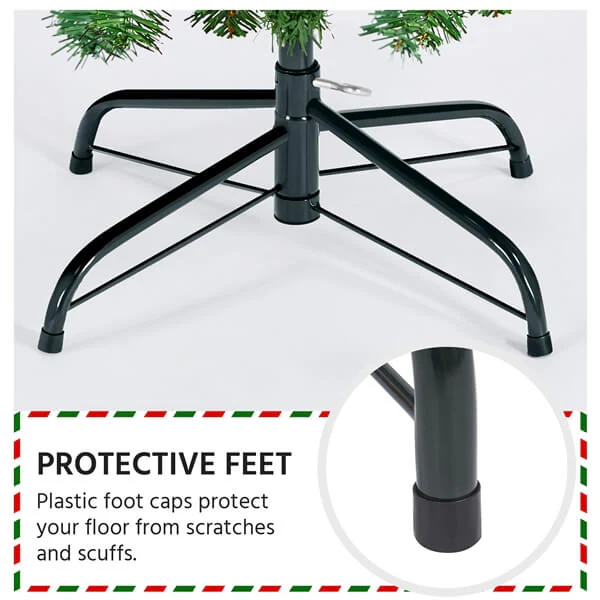 Yaheetech 4.5Ft Pre-Lit Artificial Hinged Christmas Tree - Image 6