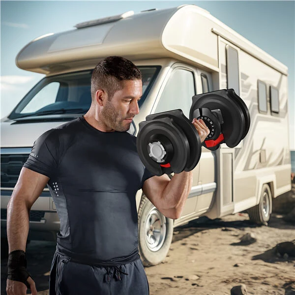 Yaheetech 4-90LBS Quick-adjust Dumbbell Set - Image 10