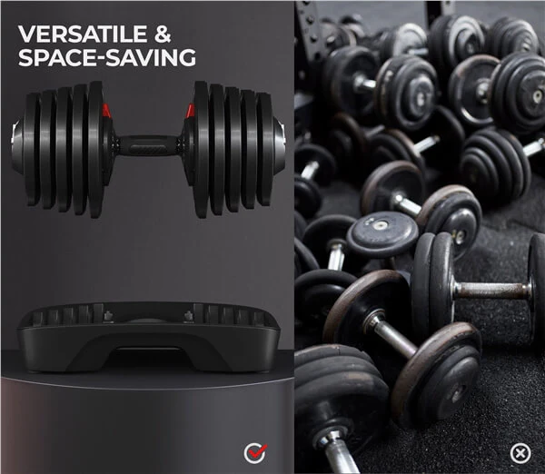 Yaheetech Adjustable Dumbbell 90lbs - Image 6