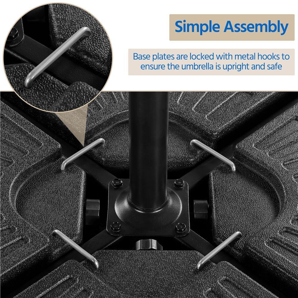 Yaheetech 4 Piece Fillable Patio Umbrella Base - Image 5