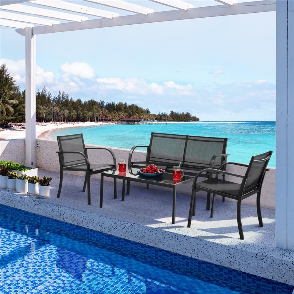 Yaheetech 4 Piece Outdoor Furniture Set - Image 6