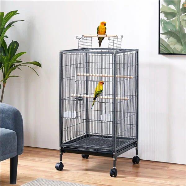 Yaheetech 40 Inch Wrought Iron Bird Cage - Image 8