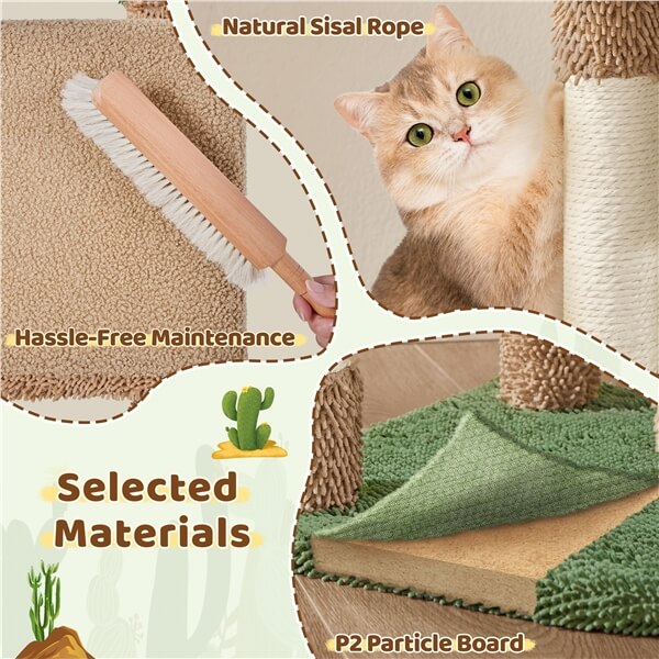 Yaheetech 42″ H Cactus Cat Tree - Image 14