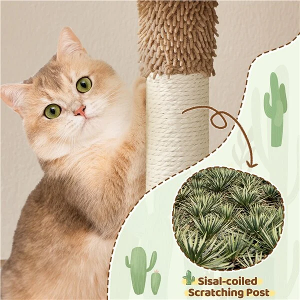 Yaheetech 42″ H Cactus Cat Tree - Image 17