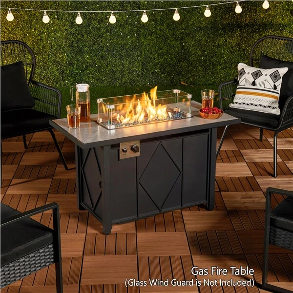 Yaheetech 43” Fire Pit Table - Image 7