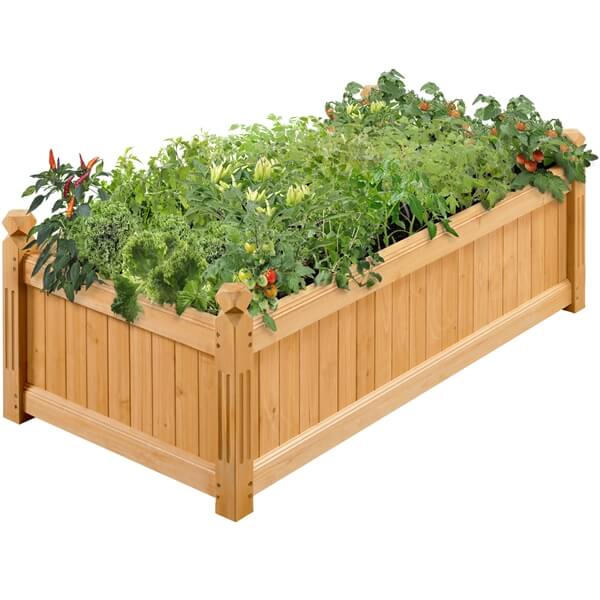 Yaheetech 46″ L × 23.5″ W × 16″ H Wooden Raised Garden Bed - Image 2