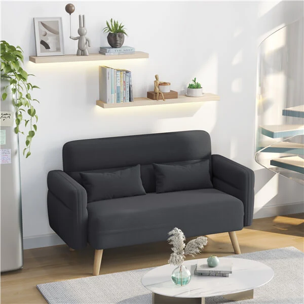 Yaheetech 46" Small Modern Fabric Sofa - Image 8
