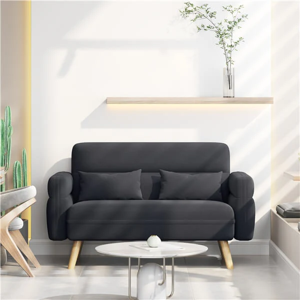 Yaheetech 46" Small Modern Fabric Sofa - Image 9