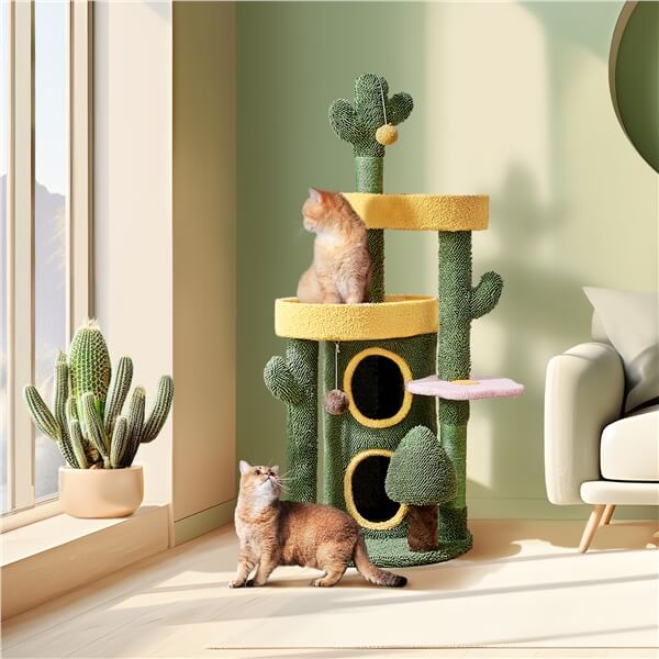 Yaheetech 48.5″ H Oasis-themed Cat Tree - Image 3