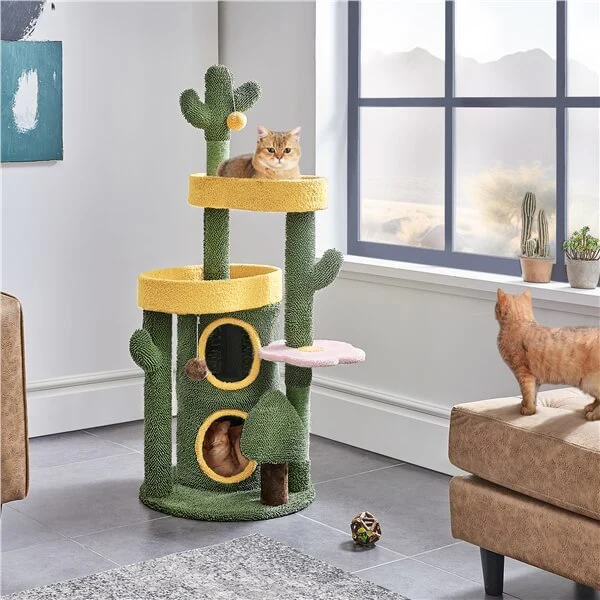 Yaheetech 48.5″ H Oasis-themed Cat Tree - Image 9