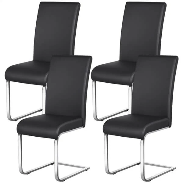 Yaheetech 4pcs Dining Chairs Faux Leather Chairs - Image 2