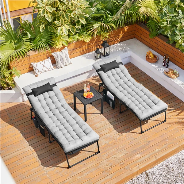 Yaheetech 5 Position Folding Tanning Chair - Image 12