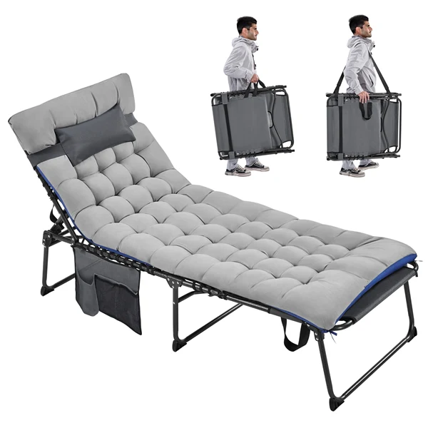Yaheetech 5 Position Folding Tanning Chair - Image 3